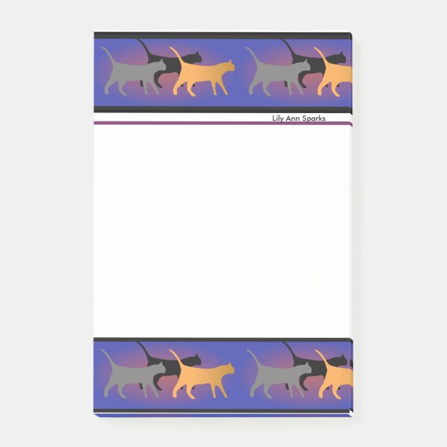 Cat Trio Post it Notes (Front)