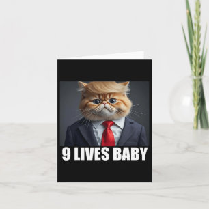 Cat Trump 9 Lives Ba1  Card