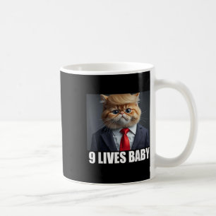 Cat Trump 9 Lives Baby _2 Coffee Mug
