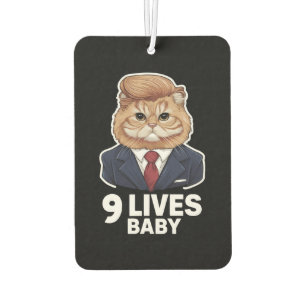 Cat Trump 9 Lives Baby Air Freshener