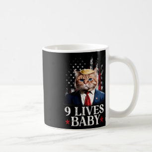 Cat Trump 9 Lives Baby Trump 2024 Win Victory Winn Coffee Mug
