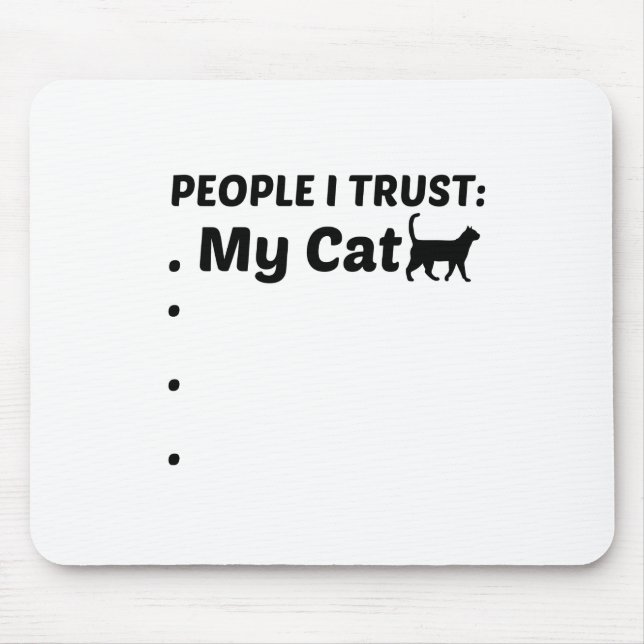 CAT TRUST MOUSE PAD (Front)