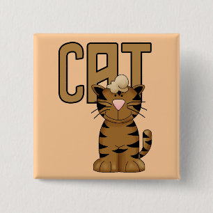 Cat Tshirts and Gifts 2 Inch Square Button