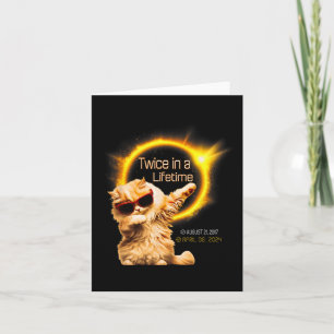 Cat Twice In Lifetime Solar Eclipse April 04.08.24 Card