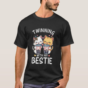 Cat Twinning with My Bestie Friends Spirit Week Gi T-Shirt