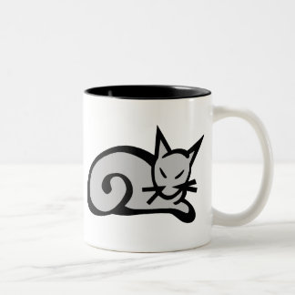Cat Two-Tone Coffee Mug