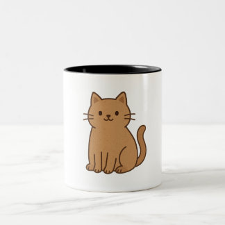 Cat Two-Tone Coffee Mug