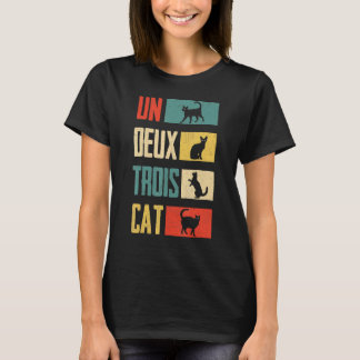 Cat Un Deux Trois Cat Vintage Cat T-Shirt