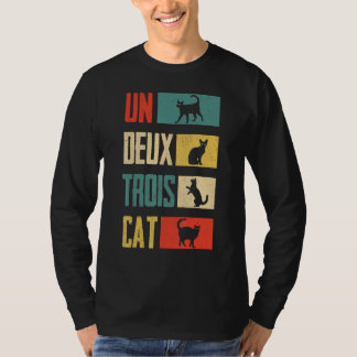 Cat Un Deux Trois Cat Vintage Cat T-Shirt