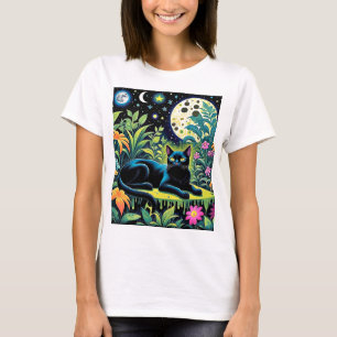 Cat under the stars 1 T-Shirt