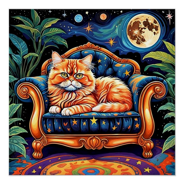 Cat under the stars 5 poster (Front)