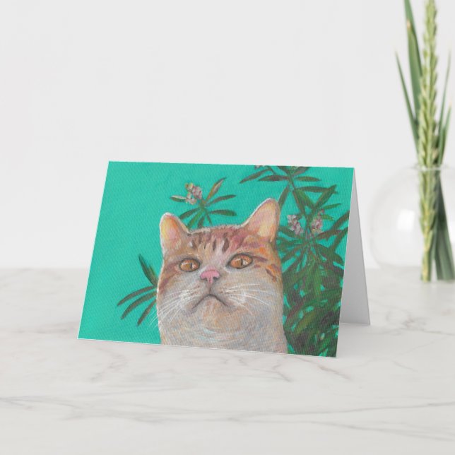 Cat under Tree Card (Front)