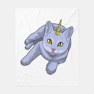 Cat Unicorn Fleece Blanket