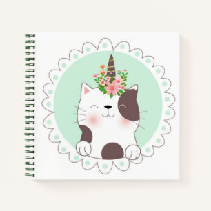 Cat Unicorn Sketchbook Notebook