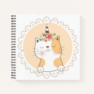 Cat Unicorn Sketchbook Notebook