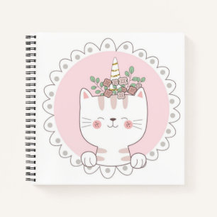 Cat Unicorn Sketchbook Notebook