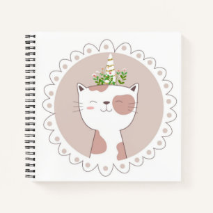 Cat Unicorn Sketchbook Notebook