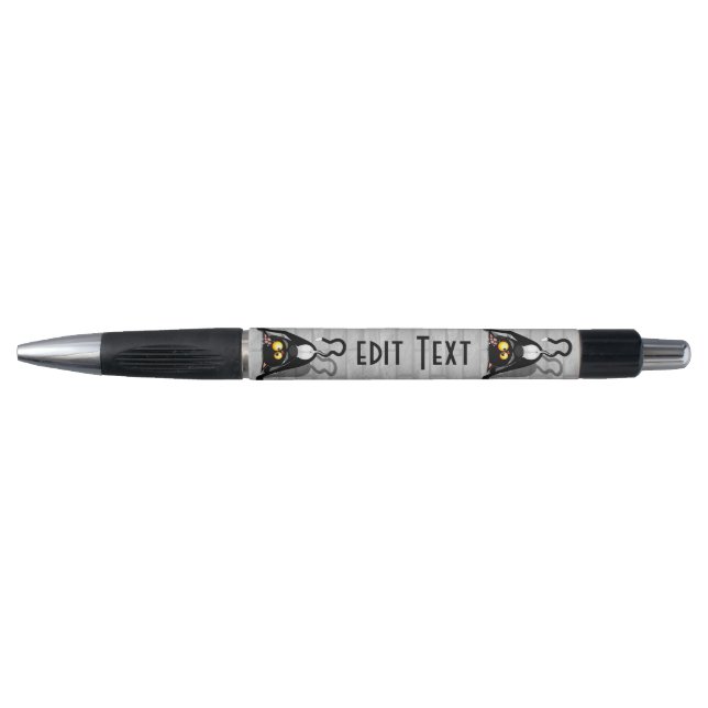 Cat Upside Down Funny Cartoon Character Pen (Front)