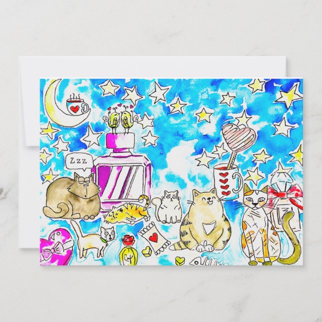 Cat Valentine Holiday Card (Front)