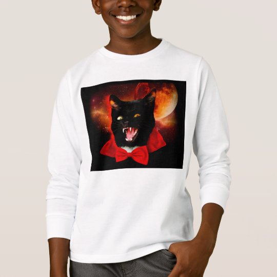 cat vampire - black cat - funny cats T-Shirt