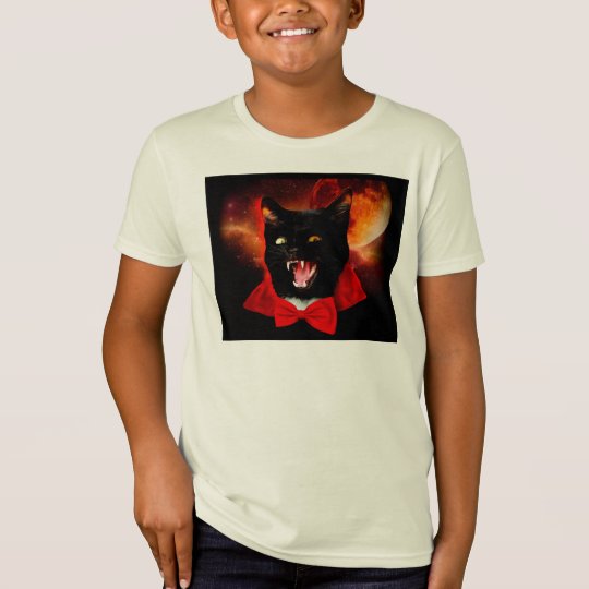 cat vampire - black cat - funny cats T-Shirt