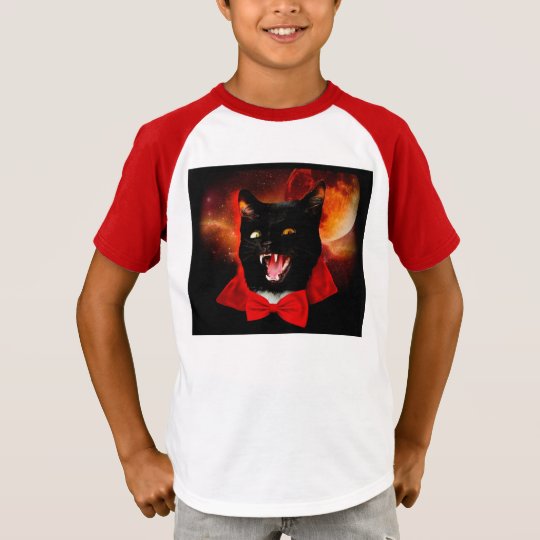 cat vampire - black cat - funny cats T-Shirt