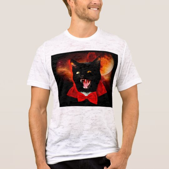 cat vampire - black cat - funny cats T-Shirt