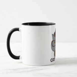 Cat Vibes – Cool Grey Cat  Mug