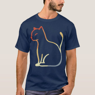 Cat Vintage boy friends T-Shirt