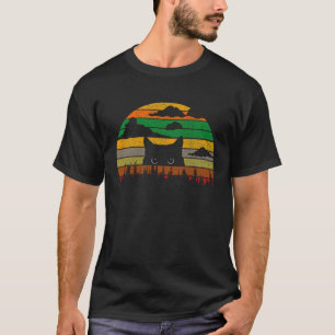 Cat Vintage Halloween Retro T-Shirt