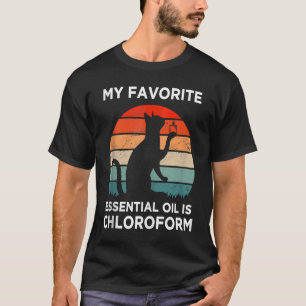 Cat Vintage Saying My Favourite Essential Oil is C T-Shirt
