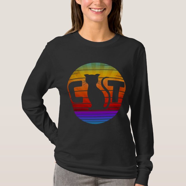 CAT VINTAGE SUNSET T-Shirt (Front)
