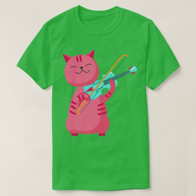 Cat violinists T-Shirt (Design Front)