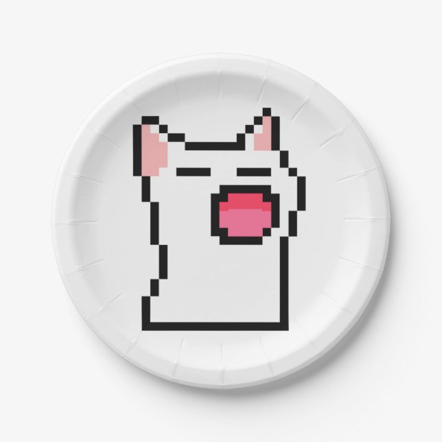 Cat w paper plate (Front)
