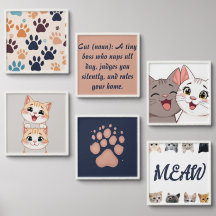 Cat wall decoration 6 Photo Tile