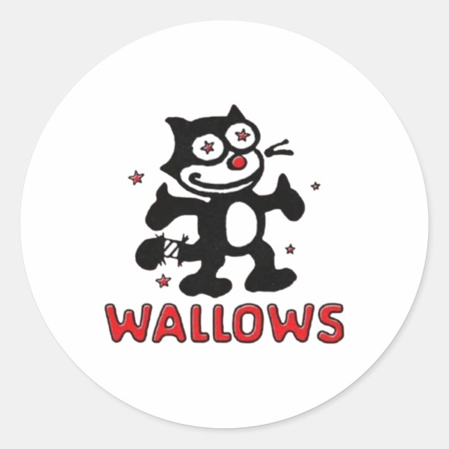 Cat Wallows Sticker  (Front)