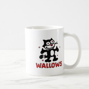 Cat Wallows Sticker Coffee Mug