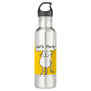 Cat Wants to have a party! Party Lover 710 Ml Water Bottle