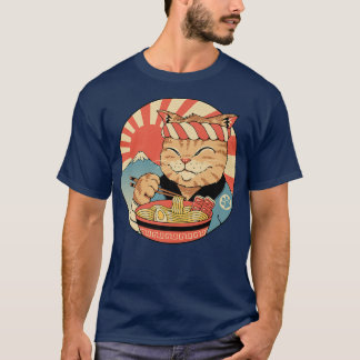 Cat Warrior Ramen  T-Shirt