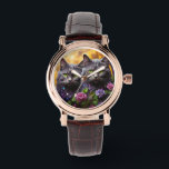 Cat watch for Cat lover<br><div class="desc">Add a touch of feline charm to your everyday style with this beautifully illustrated cat-themed watch. Whether you're a devoted cat lover or looking for the purrfect gift, this unique timepiece blends function and personality. Featuring adorable cat art, it's ideal for casual wear, collecting, or gifting to someone who simply...</div>