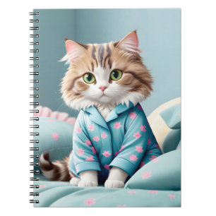 Cat Wearing Pyjamas Notebook