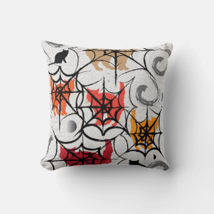 CAT web Throw Pillow