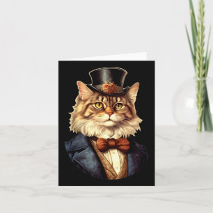 Cat Wedding Bride Groom Pet Cat Owners Lovers Wedd Card