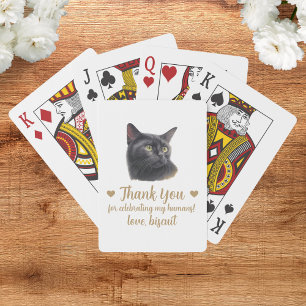 Cat Wedding Favour Playing Cards
