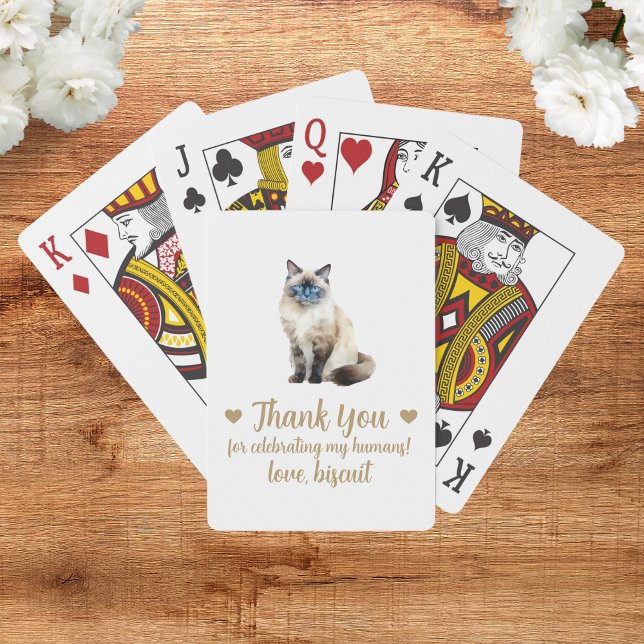 Cat Wedding Favour Playing Cards (Creator Uploaded)