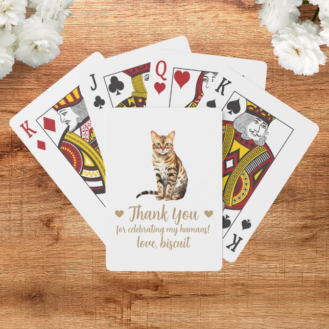 Cat Wedding Favour Playing Cards (Creator Uploaded)