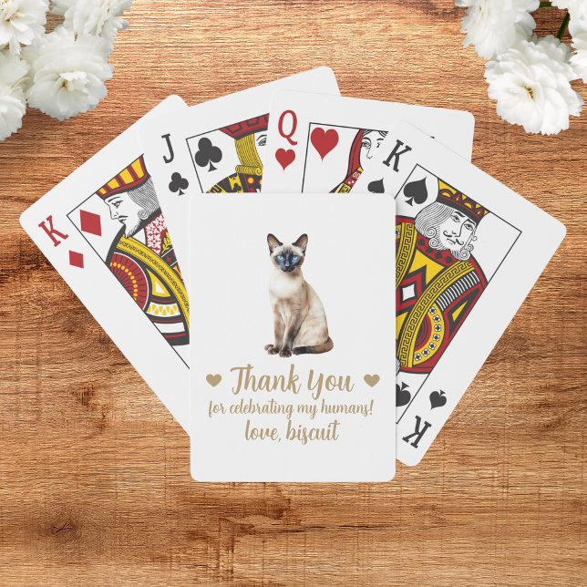 Cat Wedding Favour Playing Cards (Creator Uploaded)