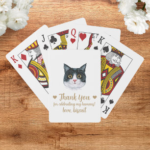 Cat Wedding Favour Playing Cards