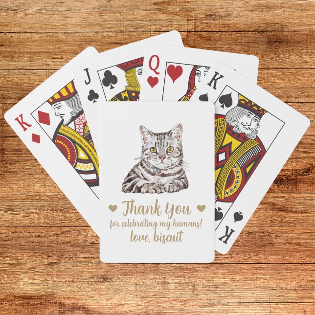 Cat Wedding Favour Playing Cards (Creator Uploaded)