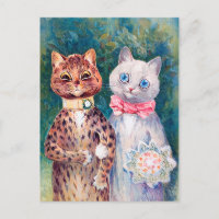 Cat Wedding, Marriage, Bride, Louis Wain